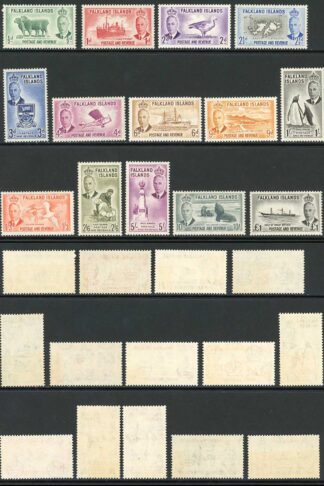 Falkland Is SG172/85 KGVI Set of 14 U/M Cat 180 pounds