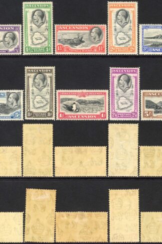 Ascension SG21/30 1934 Set of 10 M/M Cat 120 pounds