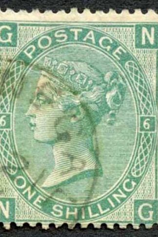 SG117 1/- Green Plate 6 Fine CDS Cat 45 Pounds