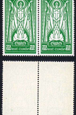 Ireland SG123 2/6 green U/M Pair Cat 80 pounds