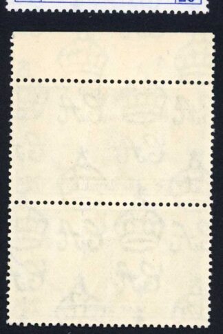 Mauritius SG251b 20c Line Through Sword in U/M Pair Cat 90 pounds