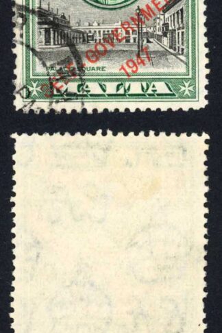 Malta SG247a 5/- Variety NT joined Cat 170 pounds