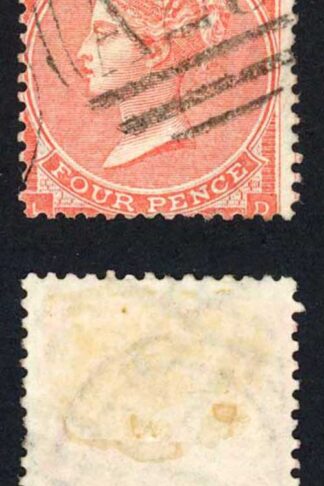 Malta SGZ48 4d Bright Red Plate 3 Very Fine cancel