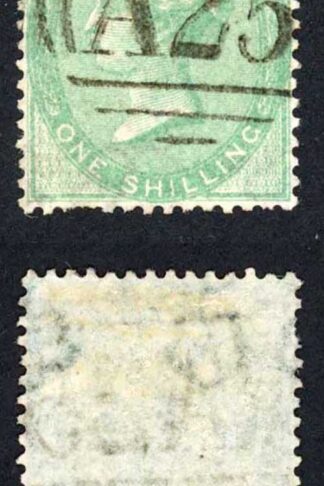 Malta SG74 1/- Deep Green (couple of short perf) SUPERB A25 pmk Cat 85 pounds
