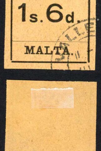 Malta SGD10 1/6 Black/buff CDS used Cat 75 pounds