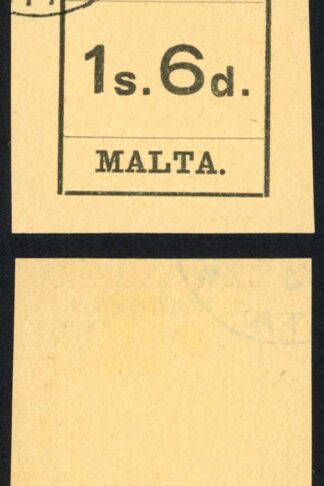 Malta SGD10 1/6 Black/buff CDS used Cat 75 pounds