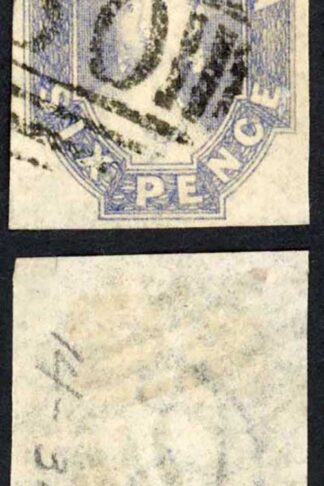 Tasmania SG44/48 6d wmk double line 6 Four Margins Cat 75 pounds