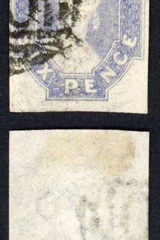 Tasmania SG47 6d Dull Cobalt Four Margin Cat 140 pounds
