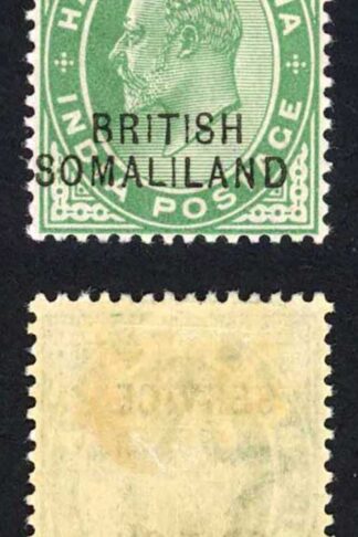 Somaliland SGO6e KEVII 1/2a Service in wrong fount Fresh M/M Cat 120 pounds