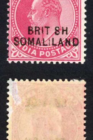 Somaliland SGO7a KEVII 1a Variety BRIT SH Fresh M/M Cat 130 pounds
