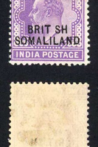 Somaliland SGO8a KEVII 2a Variety BRIT SH Fresh M/M Cat 130 pounds