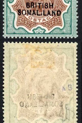Somaliland SG23d 3r Variety SOMAL.LAND M/M Cat 950 pounds