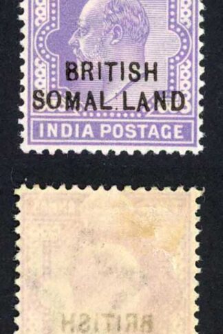 Somaliland SG27d 2a Variety SOMAL.LAND M/M Cat 120 pounds