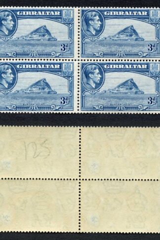 Gibraltar SG125 3d Perf 13.5 U/M (slightly yellow gum) Cat 152 pounds