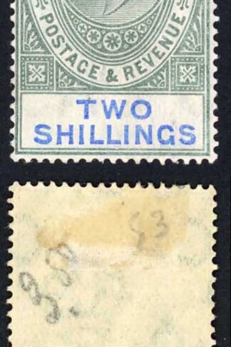 Gibraltar SG62 KEVII 2/- wmk Mult Crown CA Fine M/M Cat 120 pounds