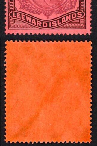 Leeward Is SG114ae One Pound BROKEN LOWER RIGHT SCROLL M/M Cat 2000 pounds