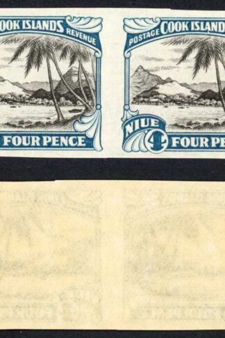 Niue SG59 4d IMPERF PAIR Gummed paper U/M