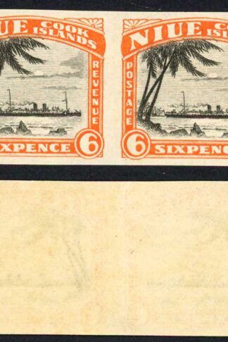 Niue SG60 6d IMPERF Gummed paper U/M