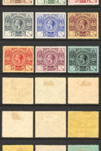 Bermuda SG68/76 Tercentenary set M/M Set of 9 Cat 100 pounds