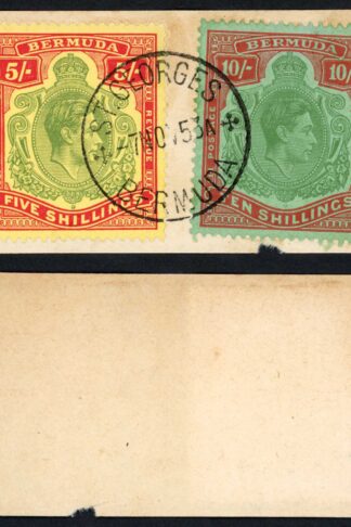 Bermuda SG118f and SG119f 5/- and 10/- Cat 100+ pounds