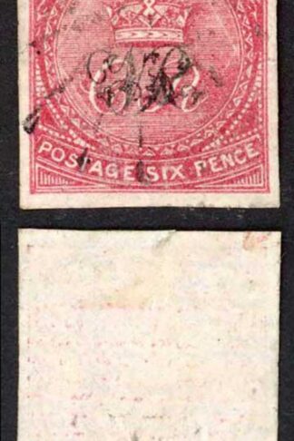 Fiji 1871 Printers Trial 6d on laid paper