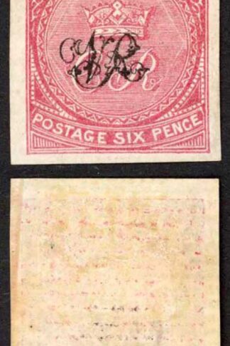 Fiji 1871 Printers Trial 6d on laid paper