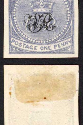 Fiji 1871 Printers Trial 1d on laid paper