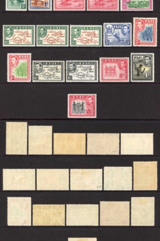 Fiji SG249/63 Set to 1/5 M/M inc different types Cat 207 pounds