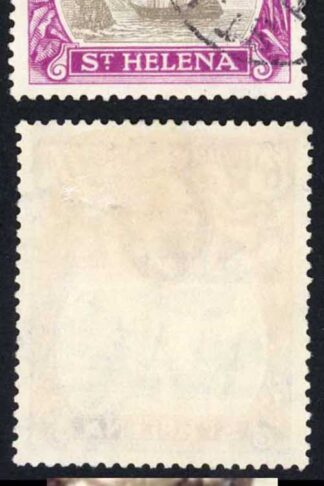 St Helena SG104a 6d Grey and Purple Broken Mainmast Cat 425 pounds