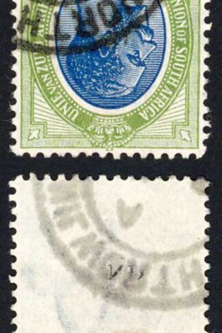 South Africa SG16w 10/- Wmk INVERTED (bottom right perf added) Cat 2000 pounds