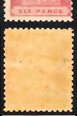 British Virgin Is SG7a 6d Rose-red Large V in Virgin M/M Cat 275 pounds