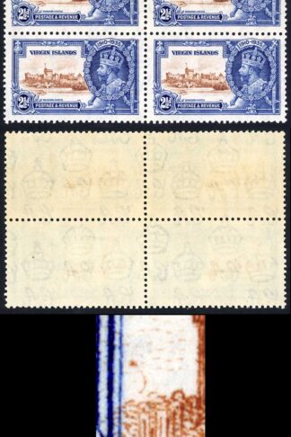 British Virgin Is SG105l 2 1/2d Variety Kite and Horizontal Log U/M Cat 214++