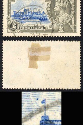 British Guiana SG601h 2c Dot by Flagstaff Fine used Cat 130 pounds