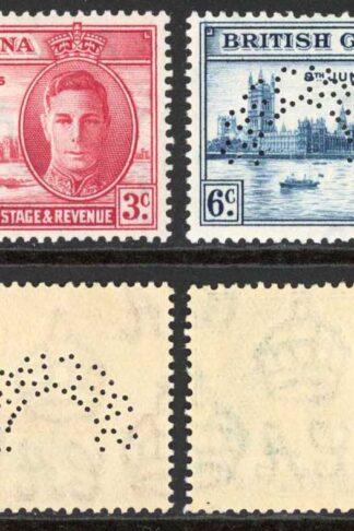 British Guiana SG320s/1s Victory Set Perf SPECIMEN U/M Cat 100 pounds