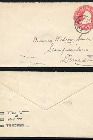 New Zealand 1905 1d Postal Stationary envelope