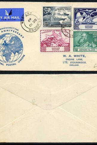Leeward Is 1949 UPU Illustrated First Day Cover
