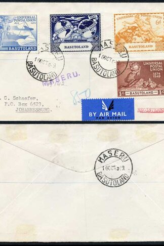Basutoland 1949 UPU First Day Cover