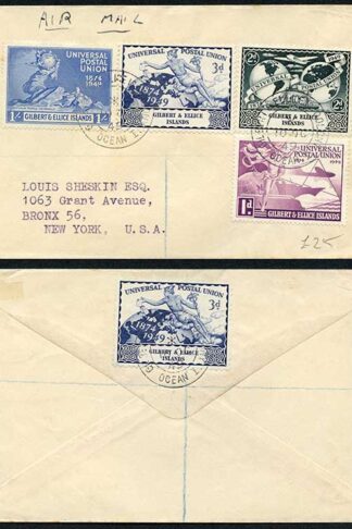 Gilbert and Ellice  1949 UPU First Day Cover