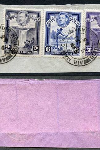 British Guiana KGVI Mixed franking piece