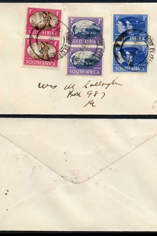 South Africa 1946 Victory set on cover