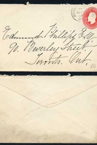 Canada KEVII 2c Stationary envelope