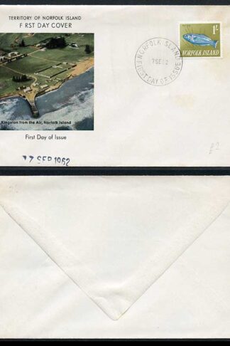 Norfolk Is 1/- FDC on cover