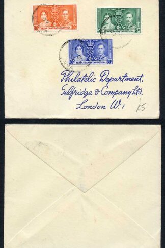 KUT 1937 Coronation on a Cover