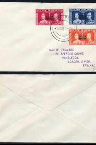Cook Is 1937 Coronation on a Cover