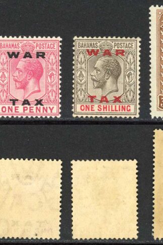 Bahamas SG102/5 Set of 4 opt War Tax M/M Cat 30 pounds