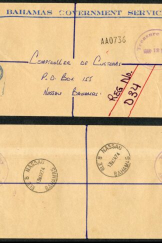 Bahamas 1974 Treasure Cay Official Cover