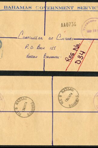 Bahamas 1974 Treasure Cay Official Cover