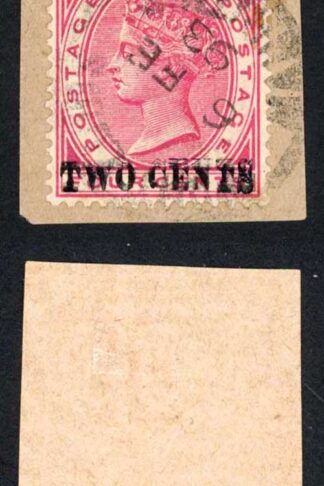 Mauritius SG118Var 2c on 4c Surch Trebled 0ne inverted