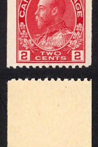 Canada SG218 2c Strip Perf 12 x Imperf U/M Cat 135++ pounds