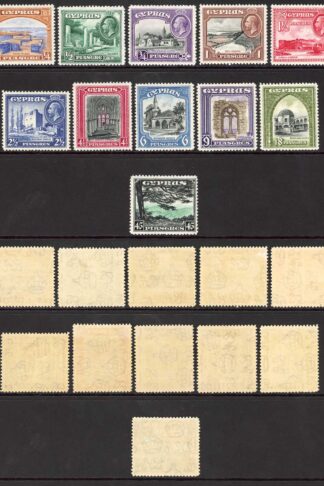 Cyprus SG133/43 1934 Set of 11 Very fine M/M Cat 200 pounds